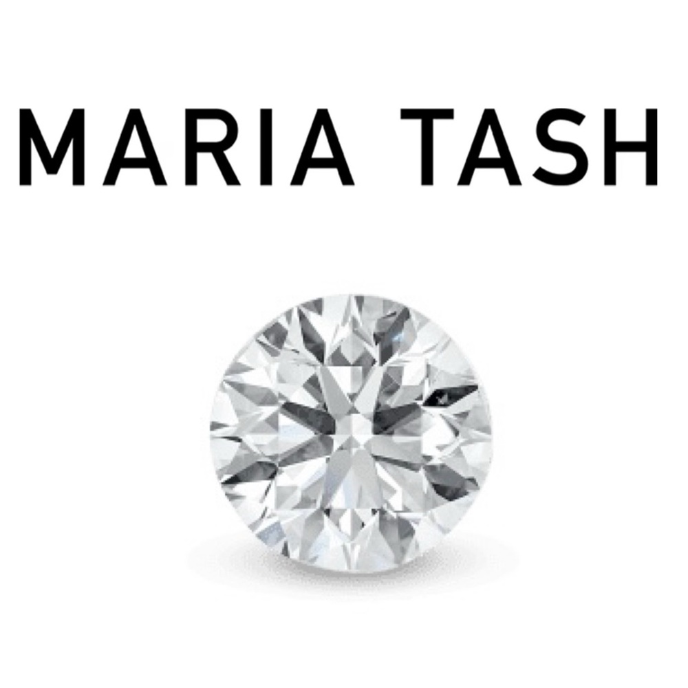 Maria Tash Invisible Set Diamond Threaded Stud Earring Yellow Gold 1.5mm Single